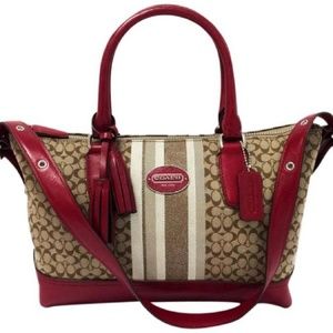 ⚡Final Sale⚡COACH *Authentic* Striped Signature